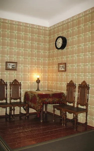 Sala Jantar Interior Uma Casa Histórica Imagens Royalty-Free