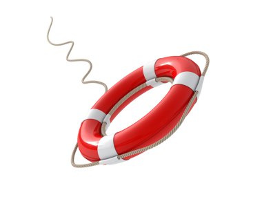 Red lifebelt clipart