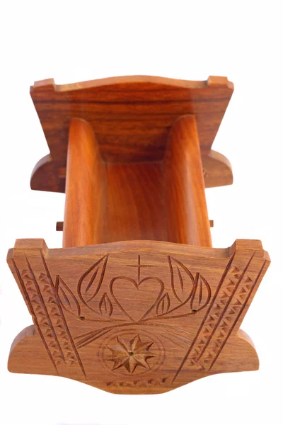 Wooden cradle isolated on white — Stock Photo, Image