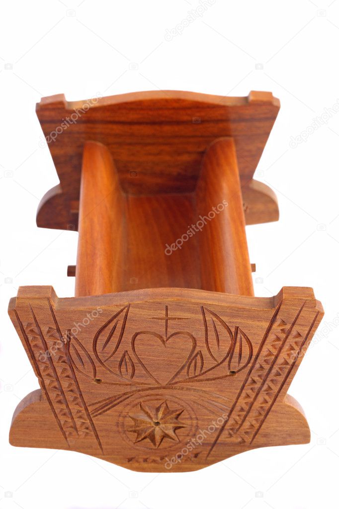 traditional wooden cradle