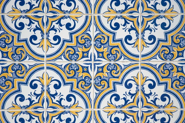 Azulejos antiguos ornamentales — Foto de Stock