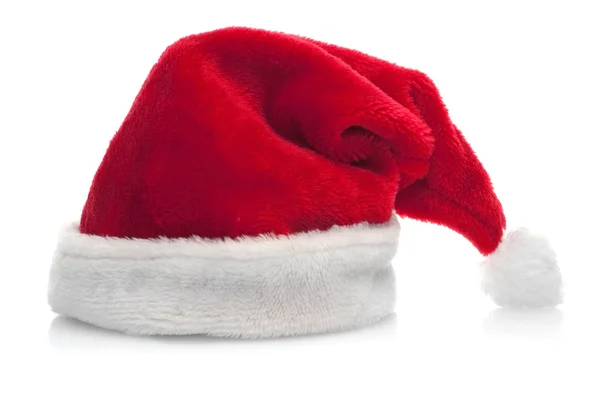 Chapéu tradicional de Papai Noel vermelho — Fotografia de Stock