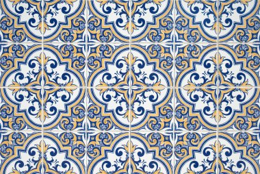geleneksel Portekiz azulejos