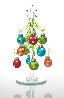 Glass Christmas tree clipart