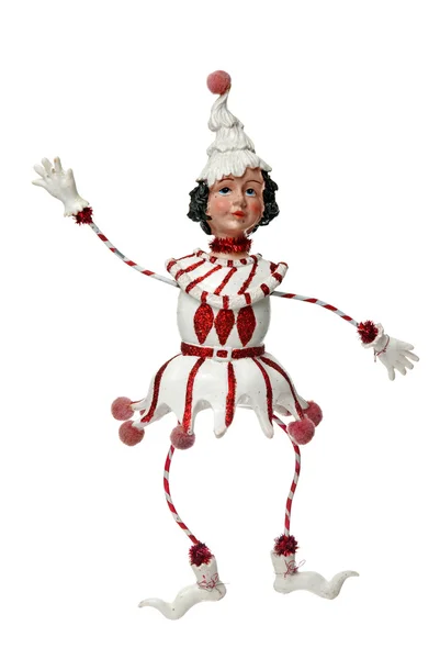 Decorazione bambola bianca di Natale — Foto Stock
