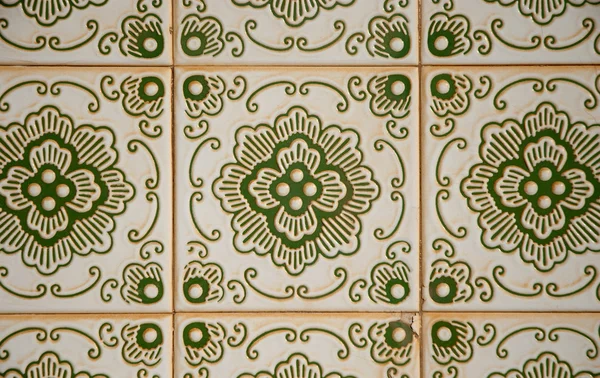 Detail Portuguese Glazed Tiles — Stock Photo, Image