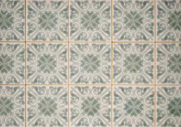 葡萄牙釉面瓷砖的细部 — 图库照片