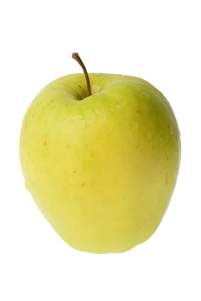 Πράσινο Μήλο Απομονωμένο Λευκό Φόντο — Φωτογραφία Αρχείου