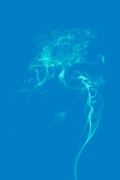Abstracte Blauwe Rook Achtergrond — Stockfoto