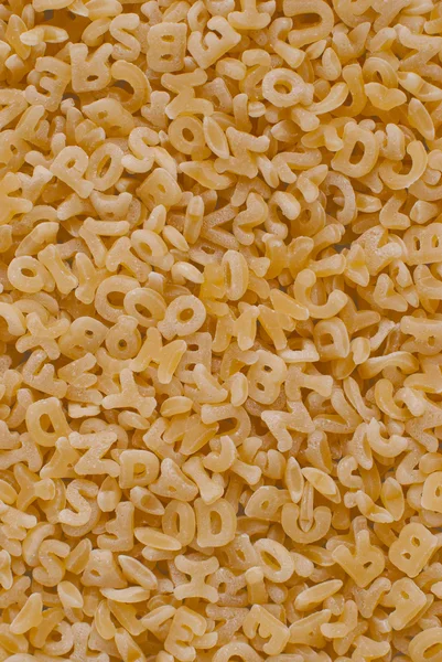Soup spaghetti letters — Stock Photo, Image