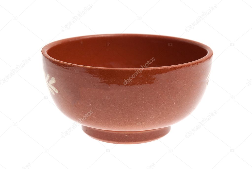Red mixing bowl