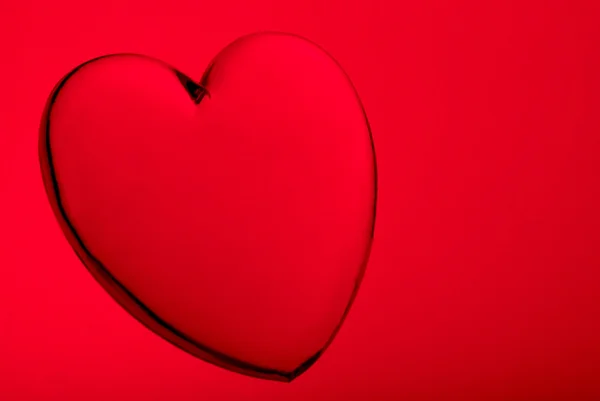 Akryl hjärta form miniatyr — Stockfoto