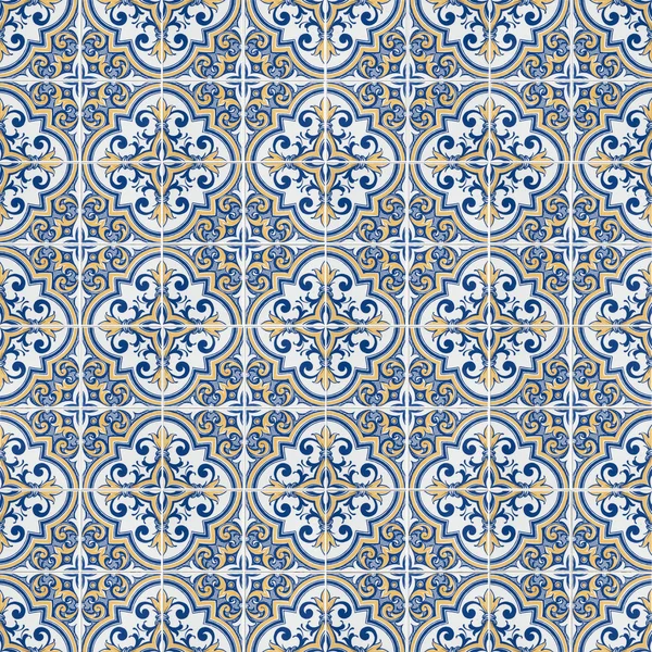 Seamless Tile Pattern Ancient Ceramic Tiles — Stock Photo, Image