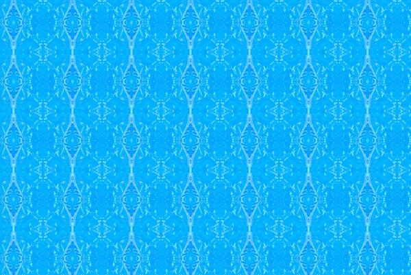 Blauer Abstrakter Kaleidoskop Hintergrund — Stockfoto