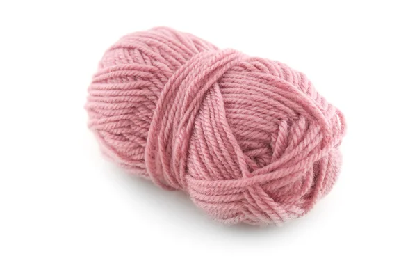Pink knitting wool — Stock Photo, Image