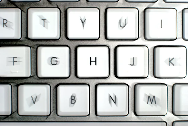 现代铝键盘 — 图库照片