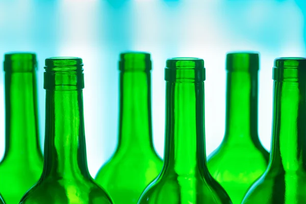 stock image Green Glass Bottles