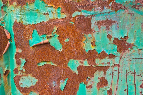 Textura Pintura Descascarada Sobre Una Superficie Oxidada —  Fotos de Stock
