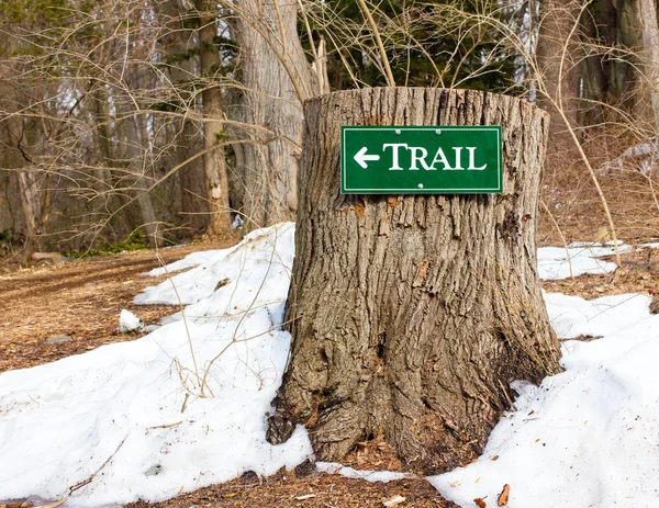 Trail teken — Stockfoto