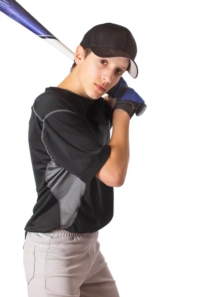 stock image Teenage Boy with Baseball Bat