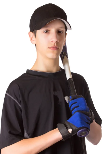 stock image Teenage Baseball Player