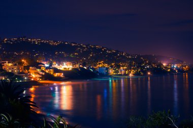 Laguna Beach at Night clipart