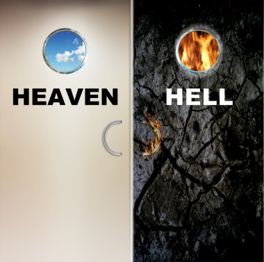 Heaven and Hell clipart