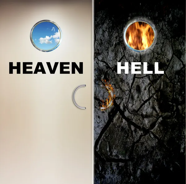 Céu e Inferno — Fotografia de Stock