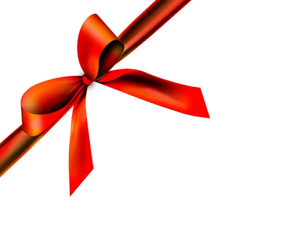 Beautiful, red ribbon — Stock Photo, Image