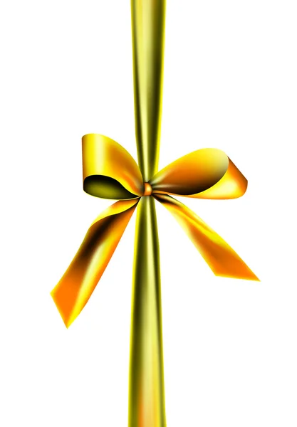 Golden gift ribbon — Stock Photo, Image