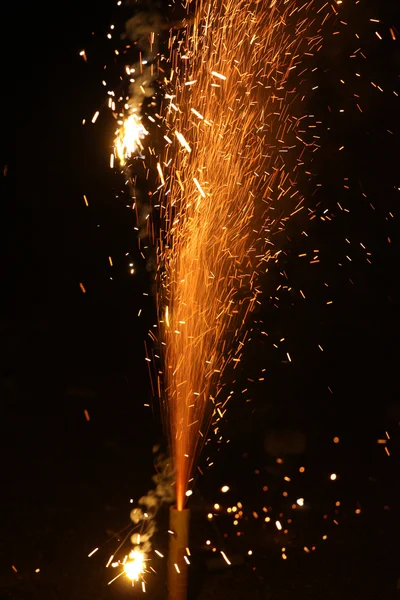 Ракета в канун Нового года — стоковое фото
