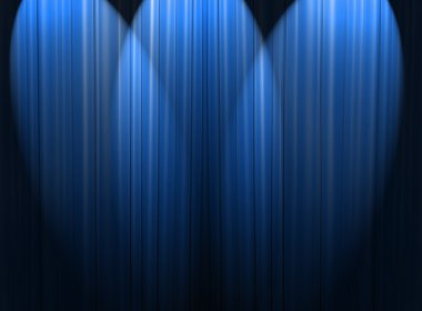 Blue spotlights clipart