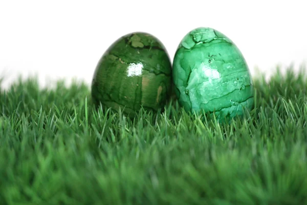 Зеленые яйца — стоковое фото