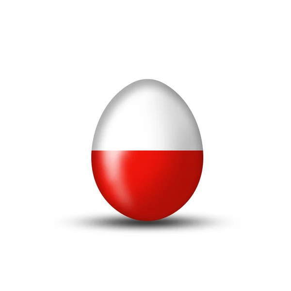 蛋在波兰全国颜色 — 图库照片