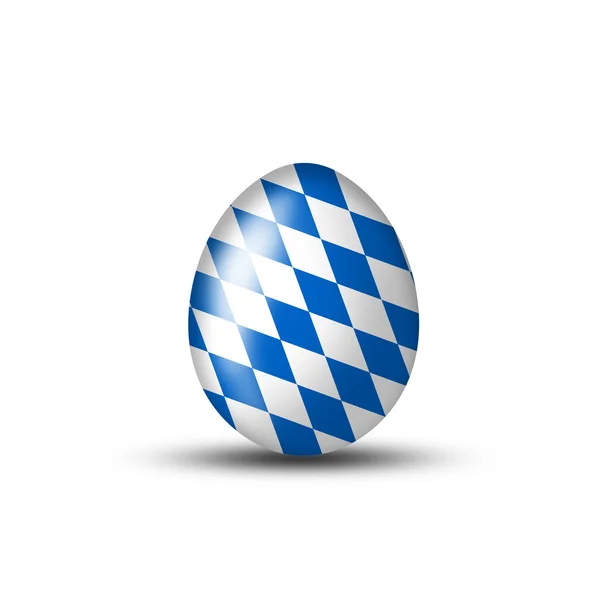 Bawarskie jajko z typowy wzór — Zdjęcie stockowe