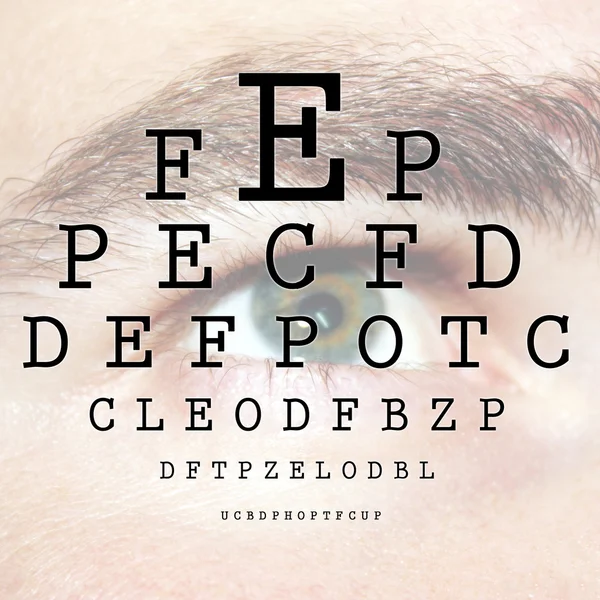 Teste oftalmológico — Fotografia de Stock