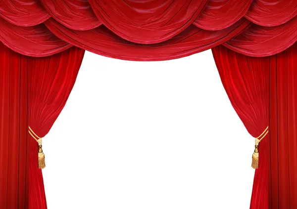 Open Theater Curtains — Stock Photo, Image