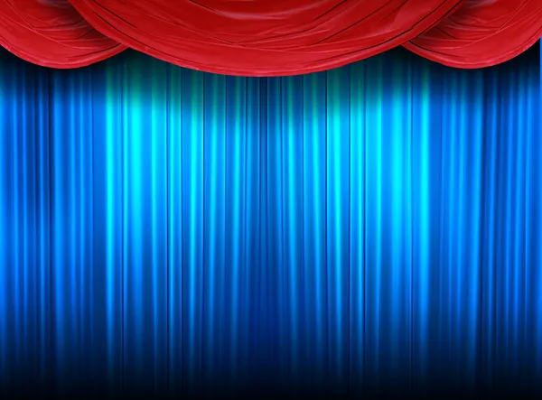 Closed theater stage — Stock Photo, Image