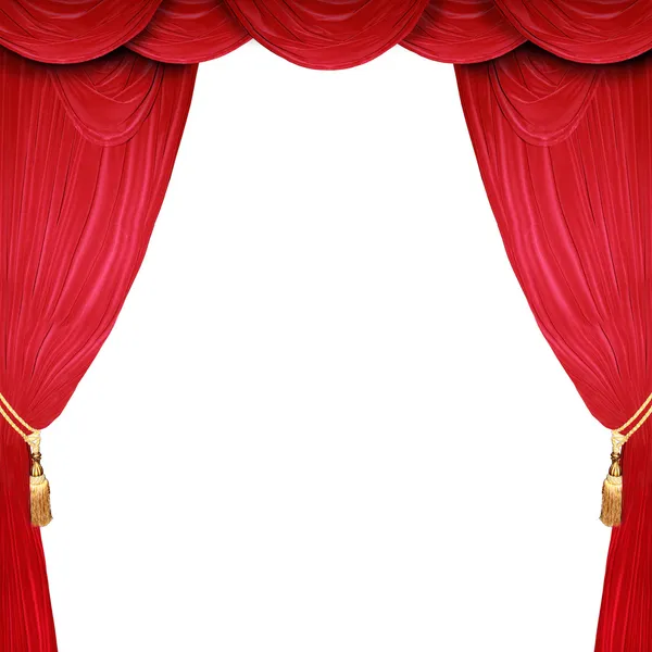 Open stage with a white background — Stock Photo, Image