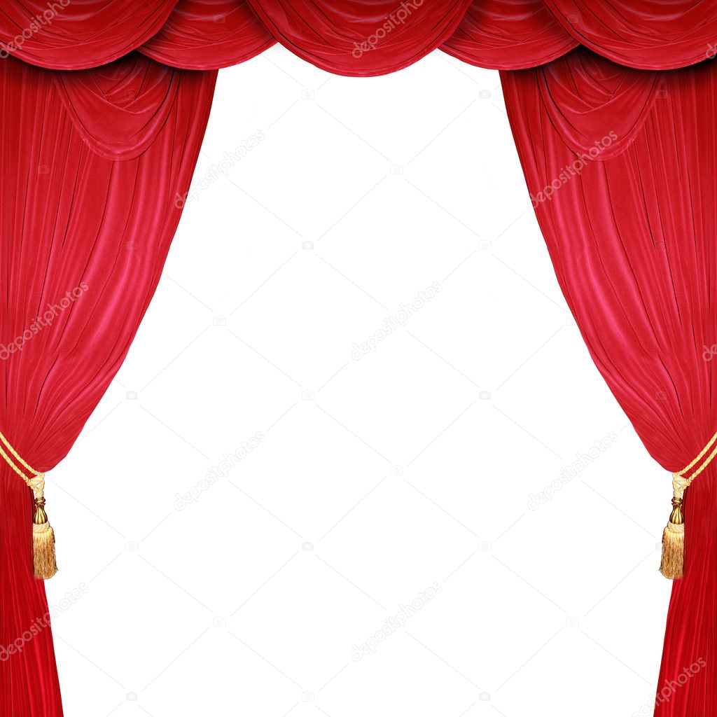 Open stage with a white background