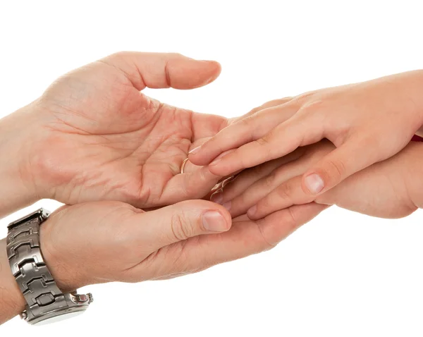 Adults and children's hands — Stock Photo, Image
