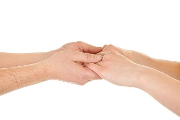 Mužské a ženské ruce (dlaně) — Stock fotografie