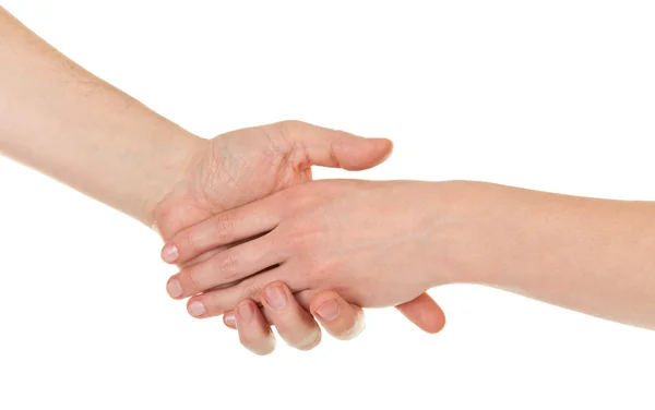 Männliche und weibliche Hände (Handflächen)) — Stockfoto