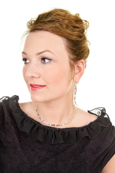 Portrait of a lady in retro style — Stock Photo, Image