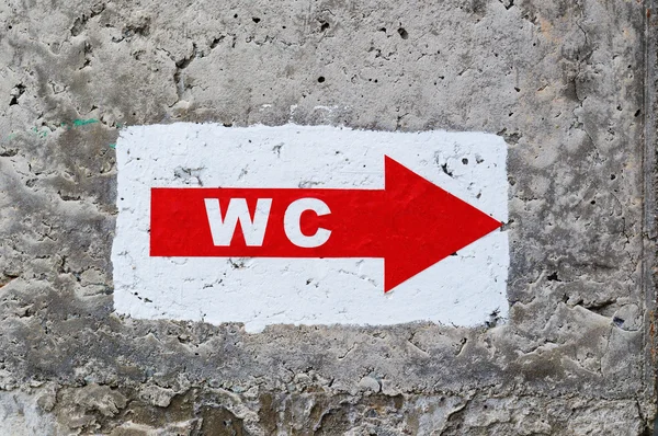 Sign "WC" — Stock Photo, Image