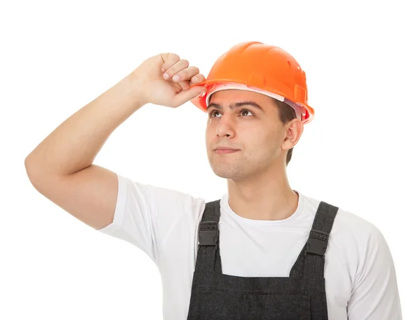 Portrait of a worker looks east — Stock Photo, Image