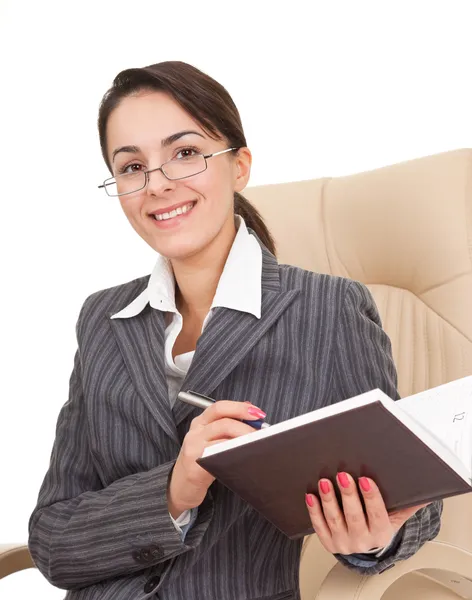 Woman in the office dress — Stock Photo, Image