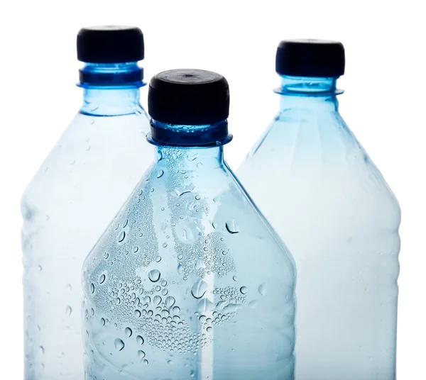 Egyszerű műanyag palackok — Stock Fotó
