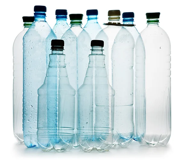 Bottiglie di plastica semplici — Foto Stock