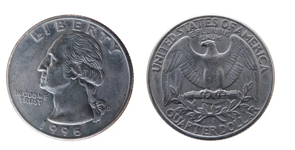 25 центов США . — стоковое фото